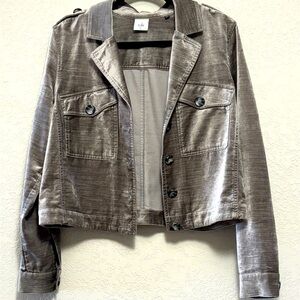 CABI Platinum Velvet Blazer - Size M